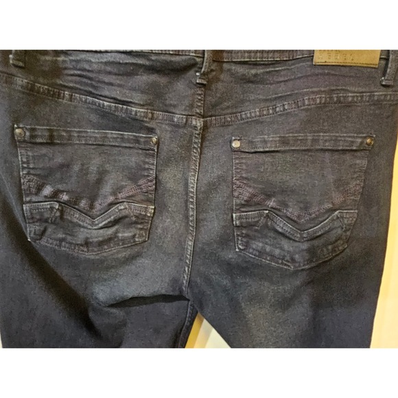 Artful Rebel Mens Slim Straight Jeans Dark Wash Indigo Stretch 36W 32L RN168948 - Picture 8 of 10